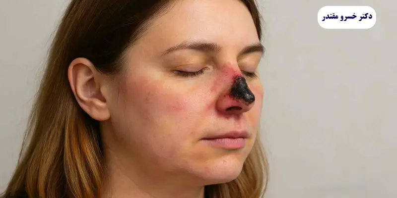 نکروز بعد از جراحی بینی